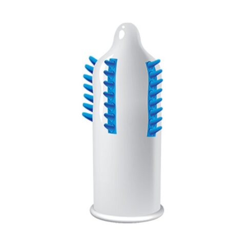 EGZO Tough Cat Blue Medium – prezervativ texturat, 1 bucată