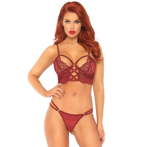 Lenjerie Set 2 piese Leg Avenue, model 81577 roșu, S/M