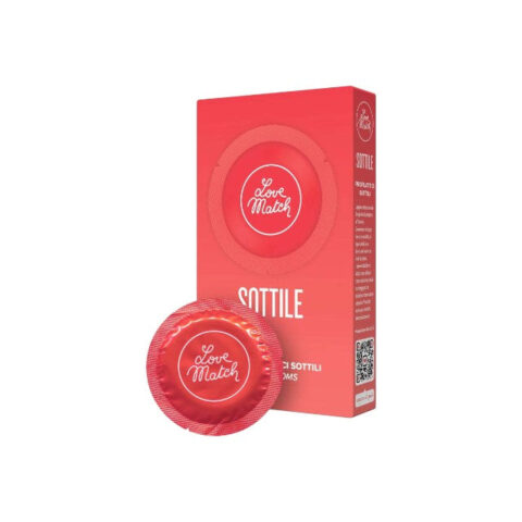 Love Match Sottile – prezervative subțiri, 53 mm, 6 bucăți