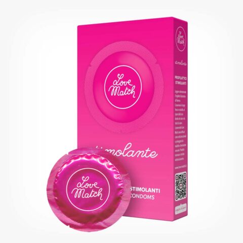 Love Match Stimolante – prezervative texturate, 6 bucăți