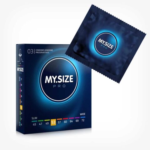 My Size PRO – prezervative, 53 mm, 3 bucăți