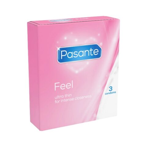 PASANTE Sensitive Feel – prezervative subțiri, 52 mm, 3 bucăți