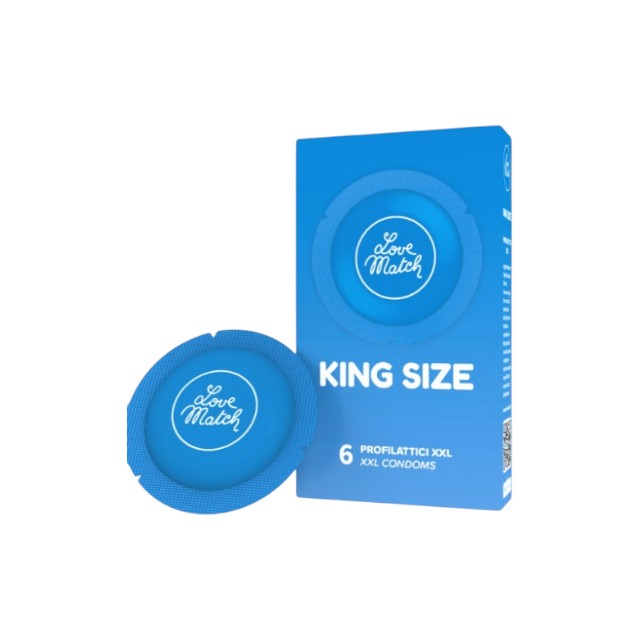 Love Match King Size XXL – prezervative, 60 mm, 6 bucăți
