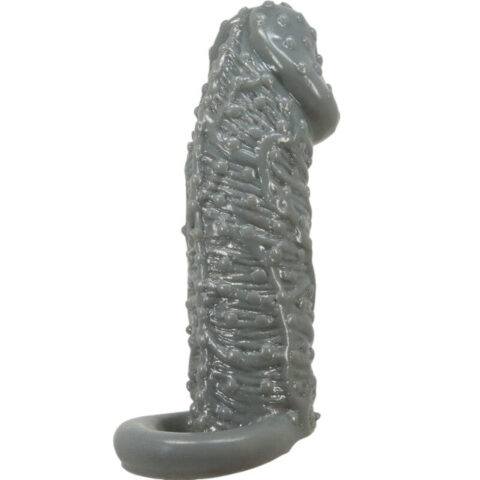 PRETTY LOVE Realistic – manșon texturat, 13 cm, gri închis