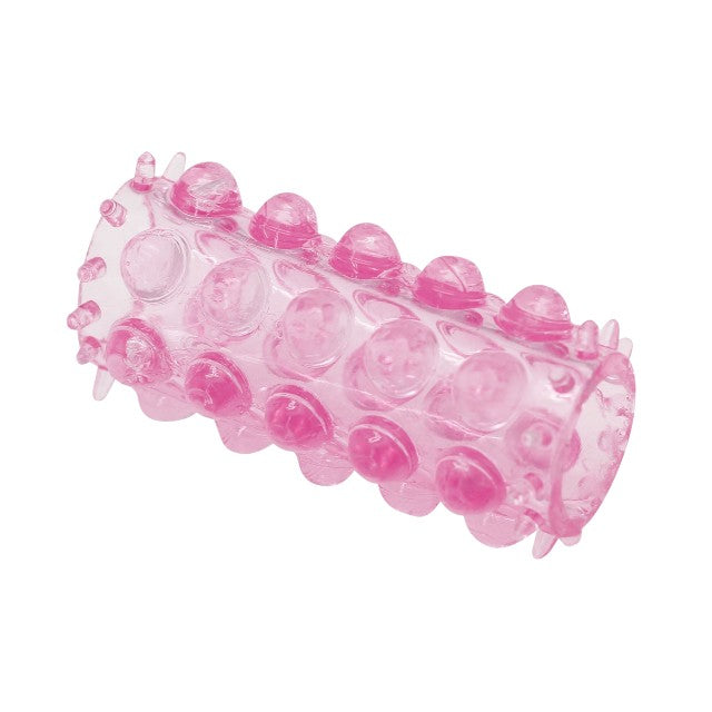 TOYZ4LOVERS Long Ring – manșon striat, roz transparent