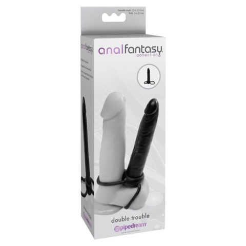 PIPEDREAM Anal Fantasy – inel dublu cu accesoriu, 13,1 cm
