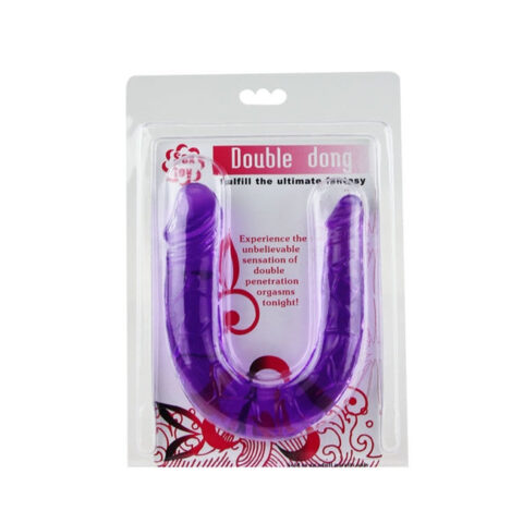 BAILE Double Dong – dildo dublu flexibil, 29 cm