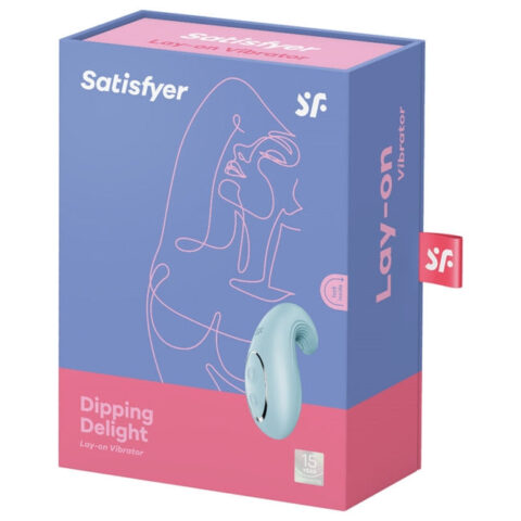 Satisfyer Dipping Delight albastru – vibrator extern cu două motoare