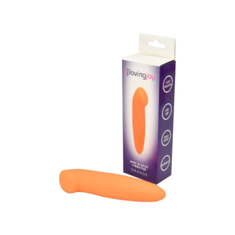 LovingJoy Mini G-Spot – vibrator portocaliu, 12,5 cm