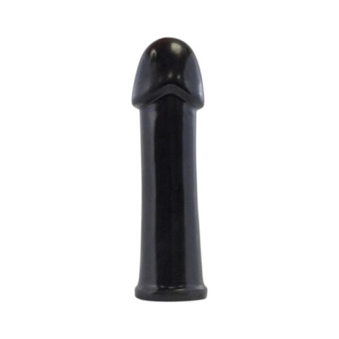 Plug anal PROWLER RED The Helmet Black, din TPE moale, lungime inserabilă 22.8 cm, diametru 7.2 cm, negru