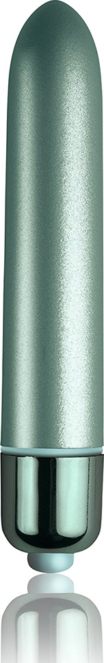 Vibrator Clasic Touch of Velvet, 10 Moduri Vibratii, Aqua Lily, 9 cm